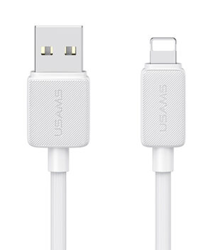 USAMS καλώδιο Lightning σε USB US-SJ689, 12W, 480Mbps, 1m, λευκό