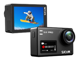 SJCAM action camera SJ8 Pro, οθόνη αφής, 12MP/4K, WiFi, αδιάβροχη θήκη, μαύρη