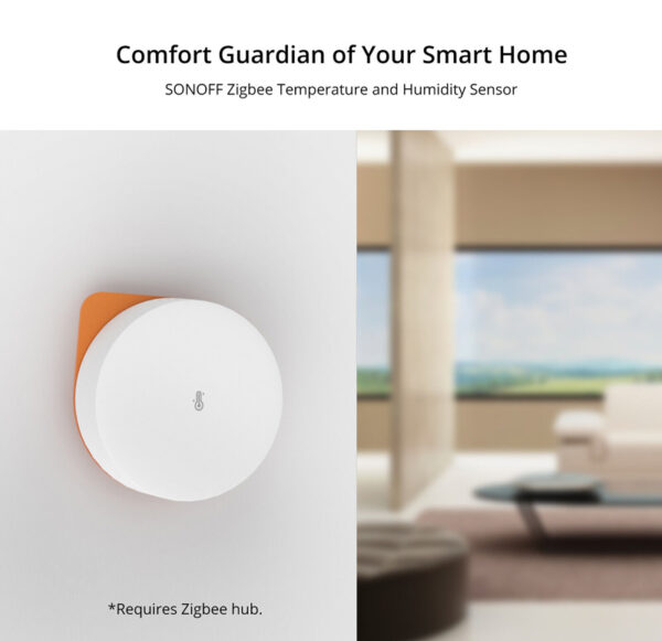 SONOFF smart αισθητήρας θερμοκρασίας & υγρασίας SNZB-02P, ZigBee - Image 2
