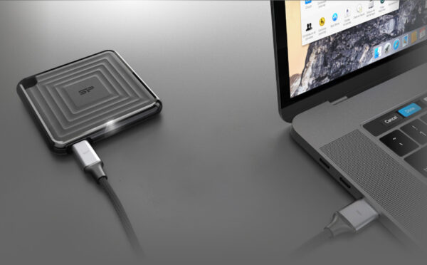 SILICON POWER εξωτερικός SSD PC60, 1TB, USB 3.2, 540-500MB/s, μαύρος - Image 2