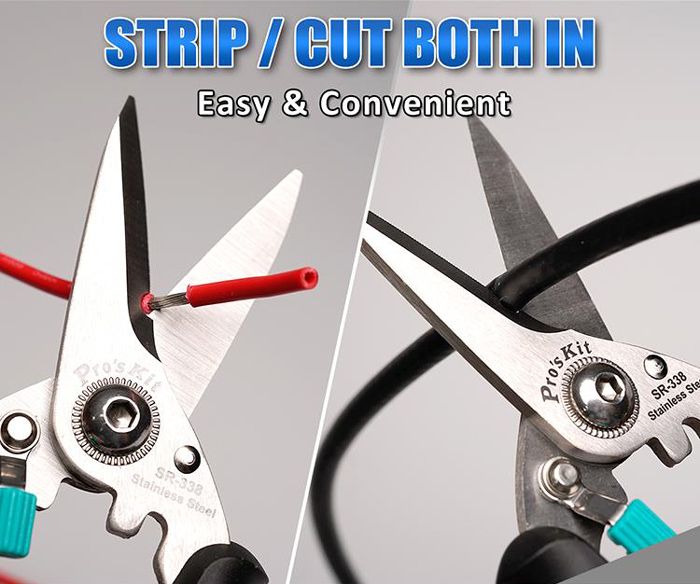 PROSKIT ψαλίδι SR-338 με αντιολισθητικές λαβές, 185mm - Image 5