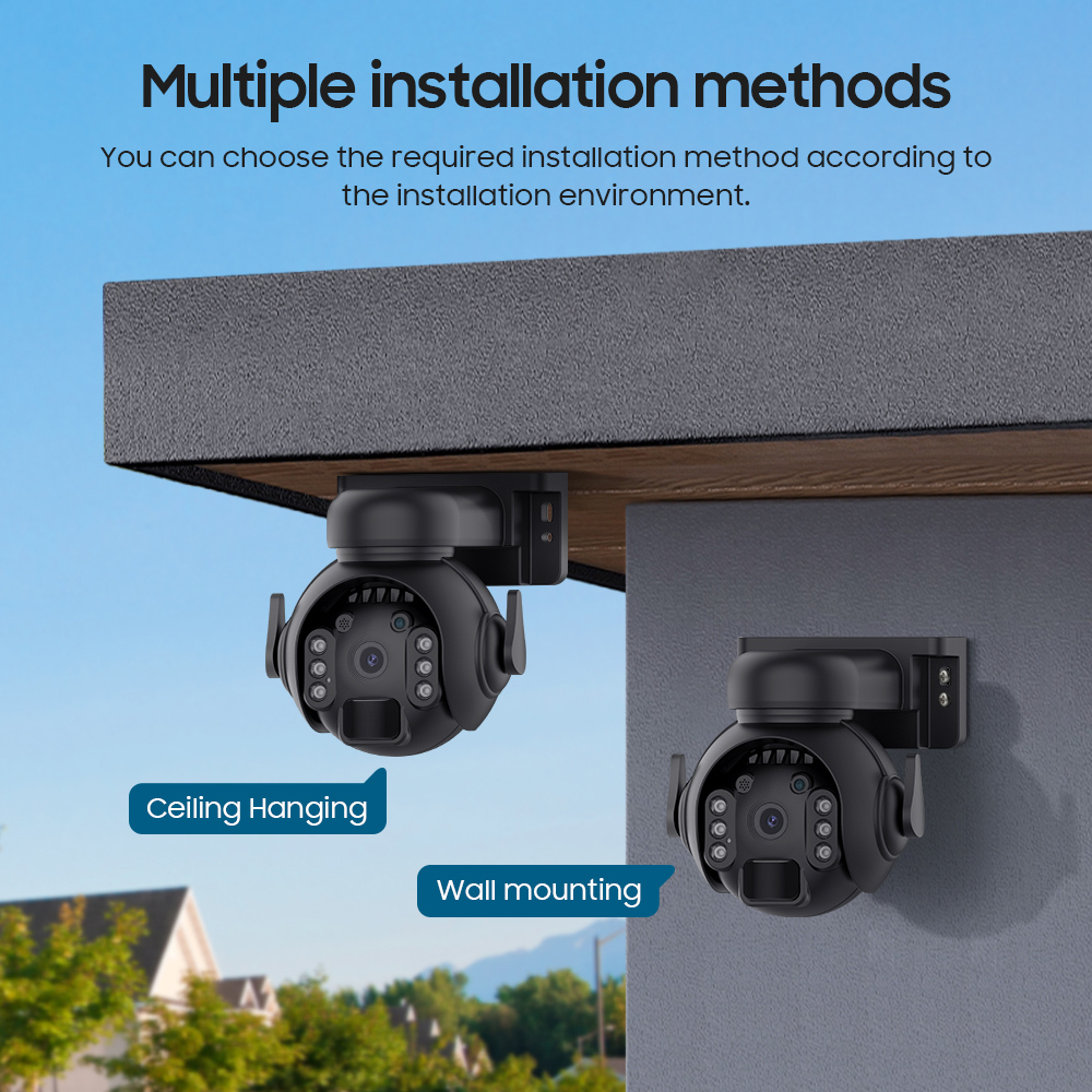 SECTEC smart ηλιακή κάμερα ST-515C-3M-5W-BK, 3MP, WiFi, SD, PTZ, IP65 - Image 11