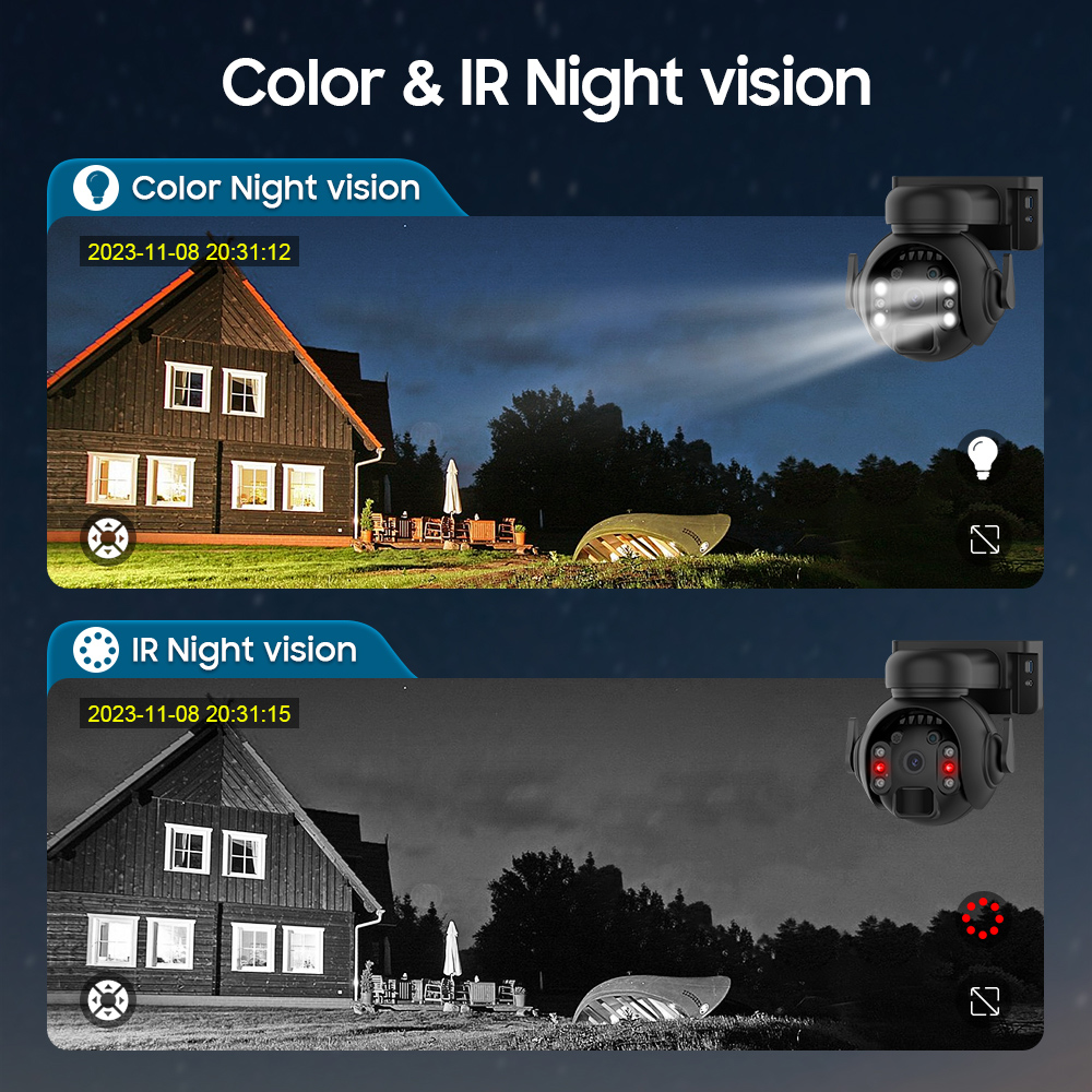 SECTEC smart ηλιακή κάμερα ST-515C-3M-5W-BK, 3MP, WiFi, SD, PTZ, IP65 - Image 12