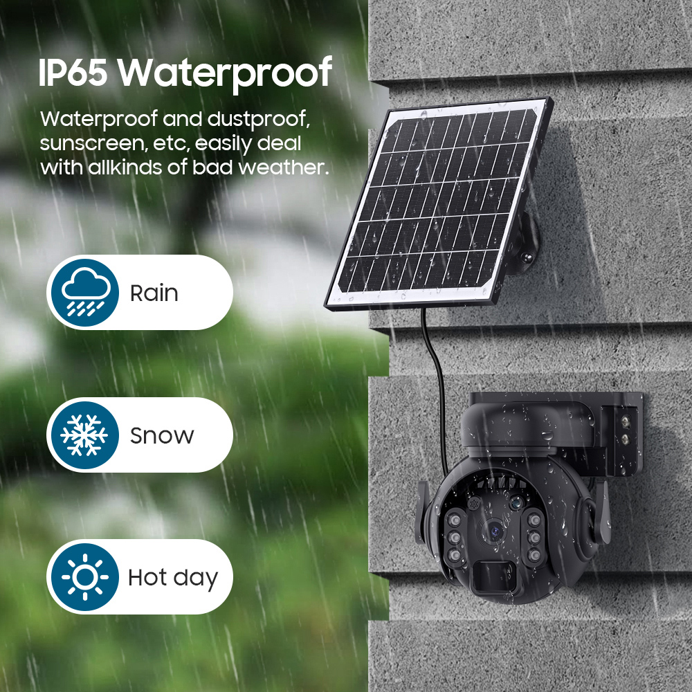 SECTEC smart ηλιακή κάμερα ST-515C-3M-5W-BK, 3MP, WiFi, SD, PTZ, IP65 - Image 13