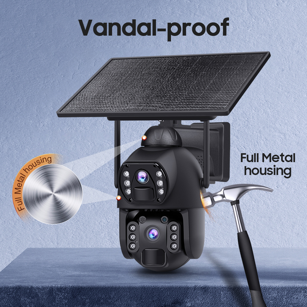 SECTEC smart ηλιακή κάμερα ST-536-6MAOV-4G-EU, dual lens, 3MP, 4G, SD, PTZ, IP66 - Image 10