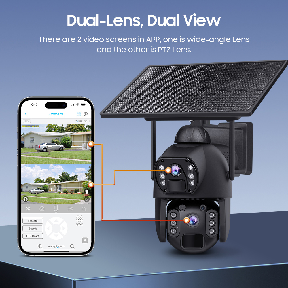 SECTEC smart ηλιακή κάμερα ST-536-6MAOV-4G-EU, dual lens, 3MP, 4G, SD, PTZ, IP66 - Image 11