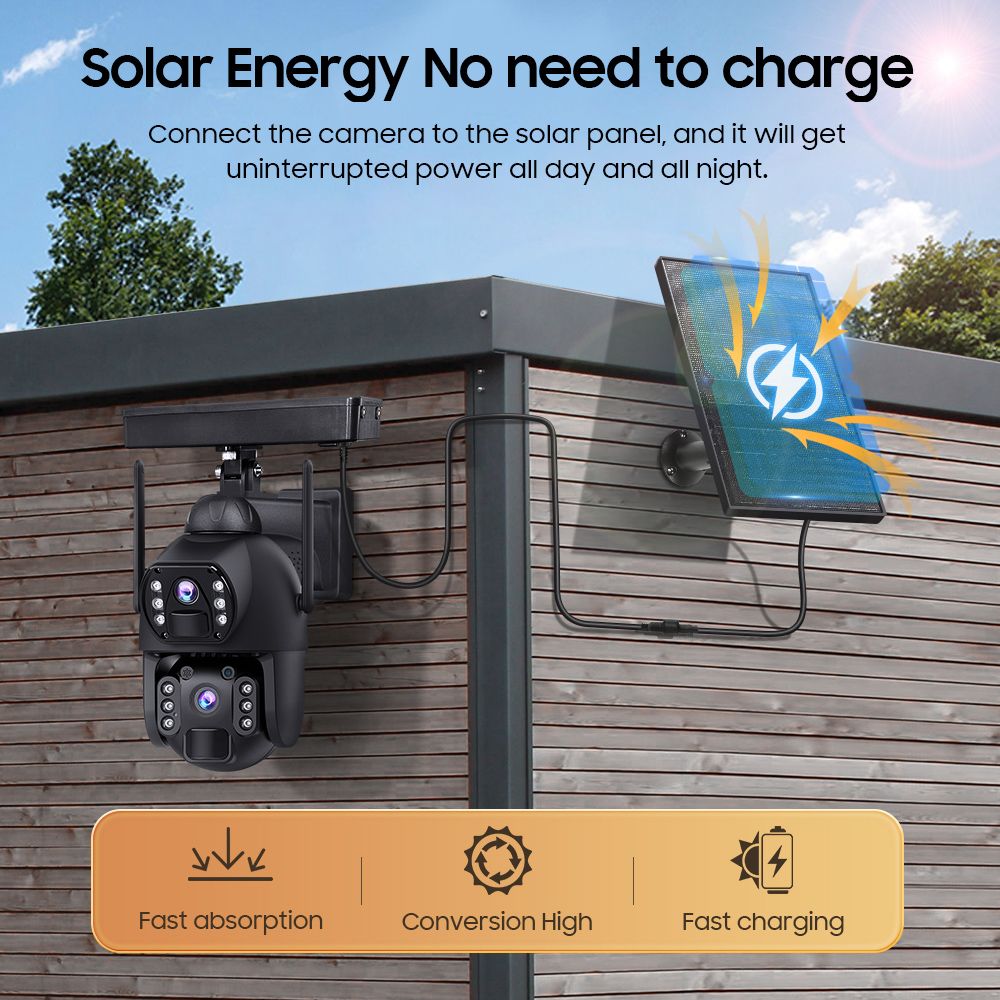 SECTEC smart ηλιακή κάμερα ST-536-6MAOV-4G-EU, dual lens, 3MP, 4G, SD, PTZ, IP66 - Image 14