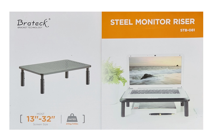 BRATECK επιτραπέζια βάση STB-081 για οθόνη 13"-32" & laptop, έως 20kg - Image 8