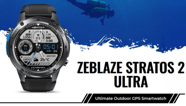 ZEBLAZE smartwatch Stratos 2 Ultra, heart rate, 1.43" AMOLED, GPS, MIL-STD-810H, μαύρο - Image 2