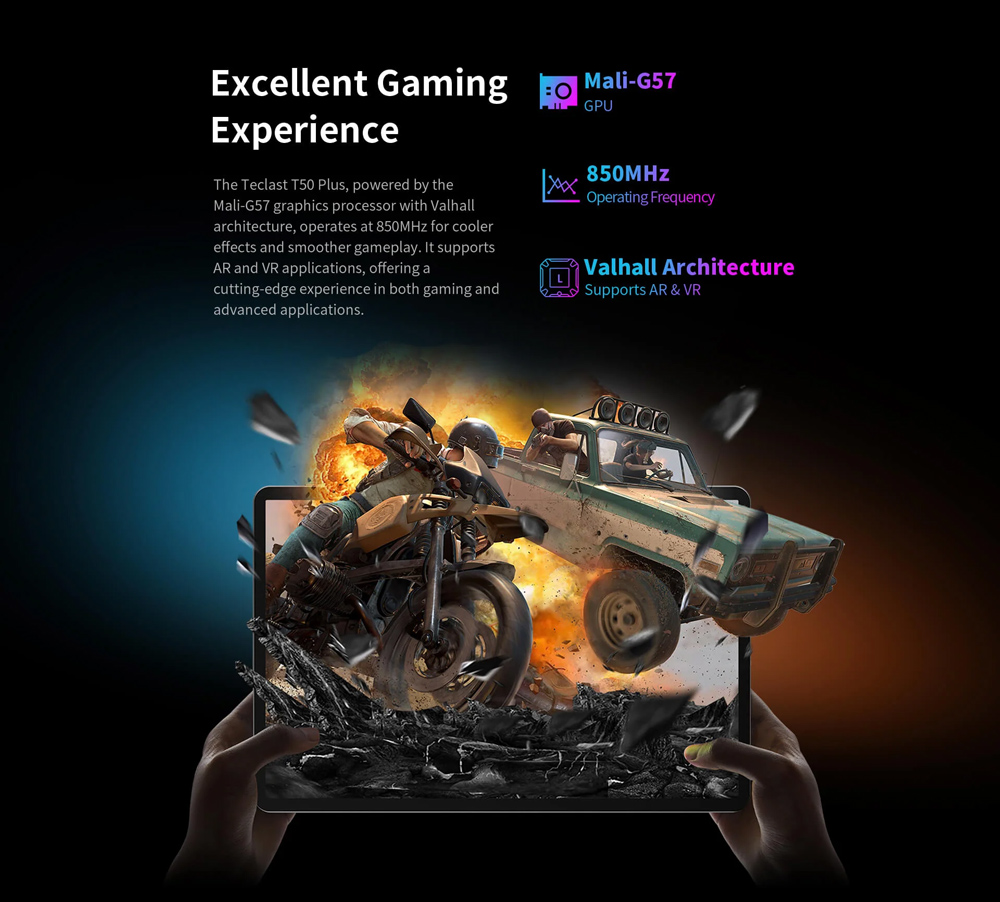 TECLAST tablet T50 Plus 2025, 11", 8/256GB, 4G, Android 15, 8000mAh, γκρι - Image 16