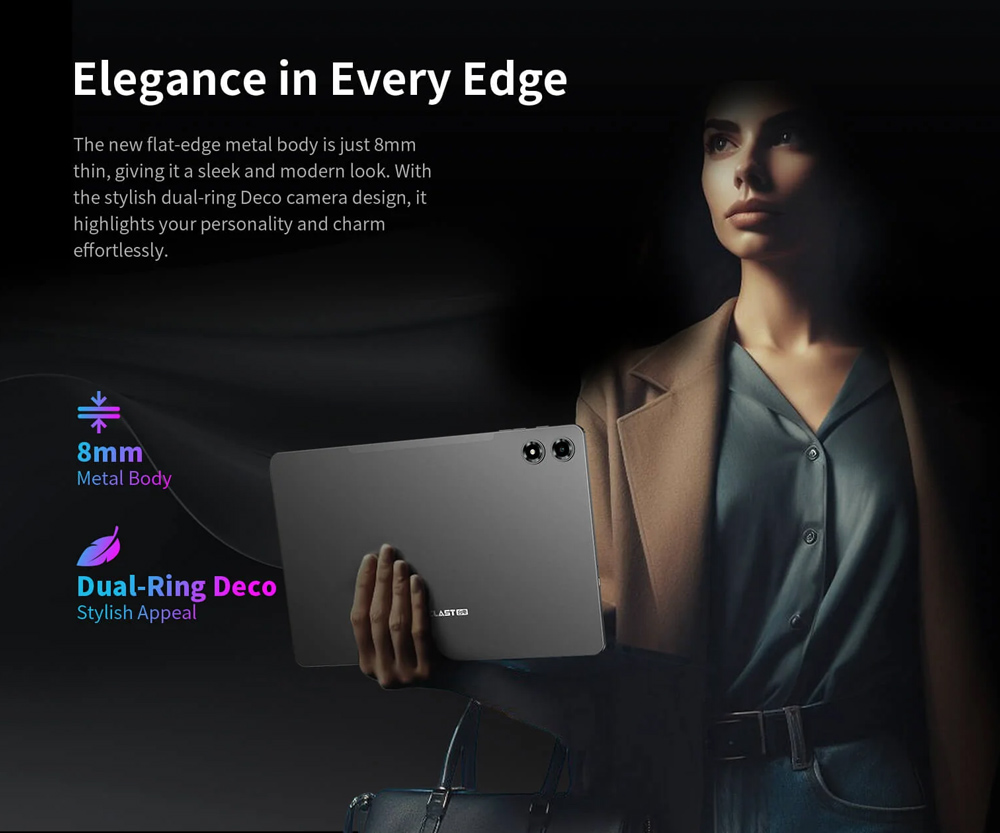 TECLAST tablet T50 Plus 2025, 11", 8/256GB, 4G, Android 15, 8000mAh, γκρι - Image 18