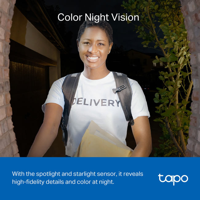 TP-LINK smart κουδούνι με κάμερα Tapo D230S1, Wi-Fi 2K, 6700mAh, Ver 1.0 - Image 10