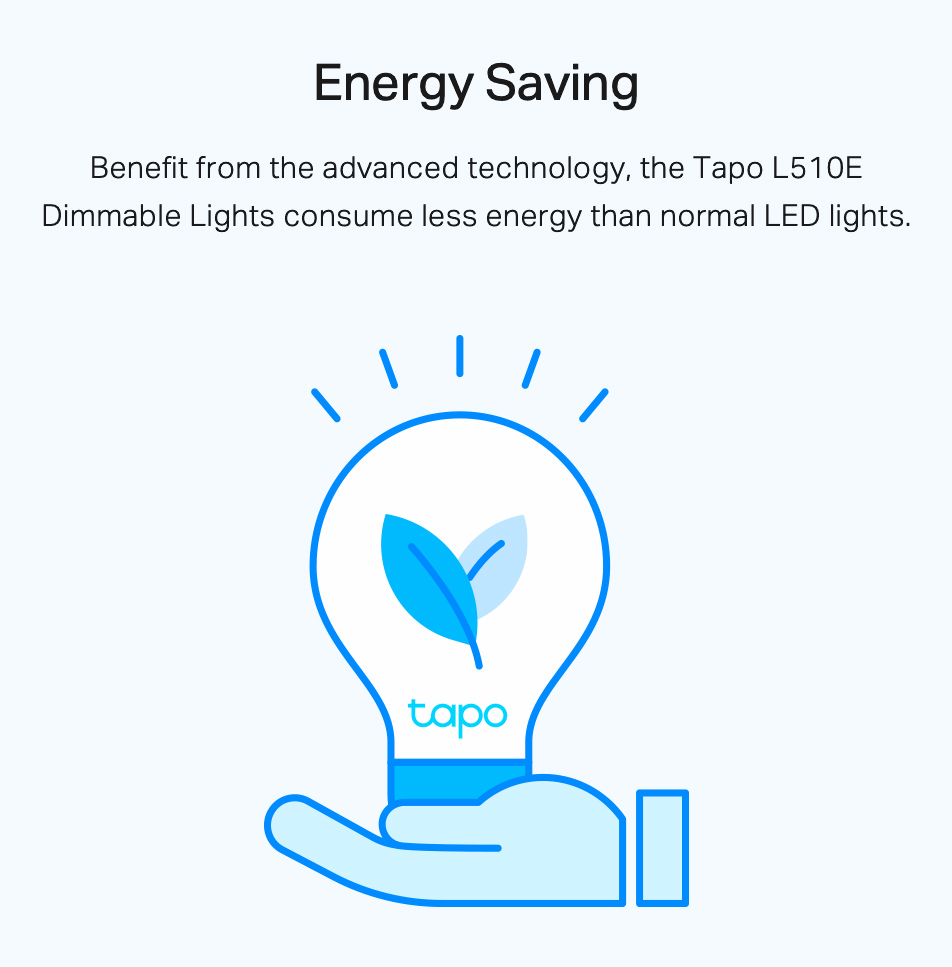 TP-LINK Smart λάμπα LED TAPO-L510E, WiFi, 8.7W, 806lm, E27, Ver. 1.0 - Image 6