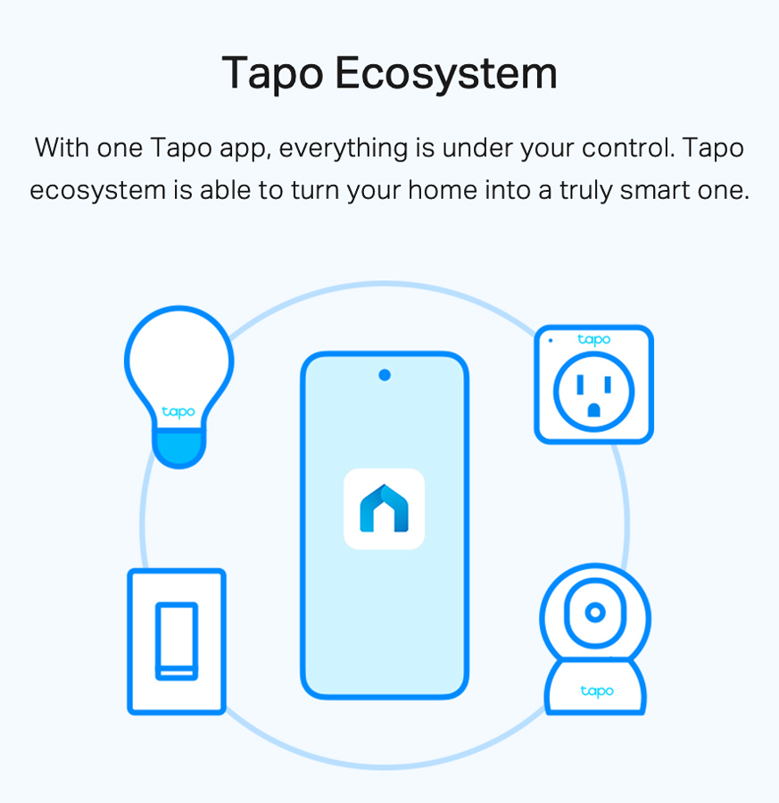 TP-LINK Smart λάμπα LED TAPO-L510E, WiFi, 8.7W, 806lm, E27, Ver. 1.0 - Image 7