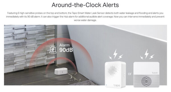 TP-LINK smart αισθητήρας πλημμύρας Tapo T300, 868MHz, Ver 1.0 - Image 3
