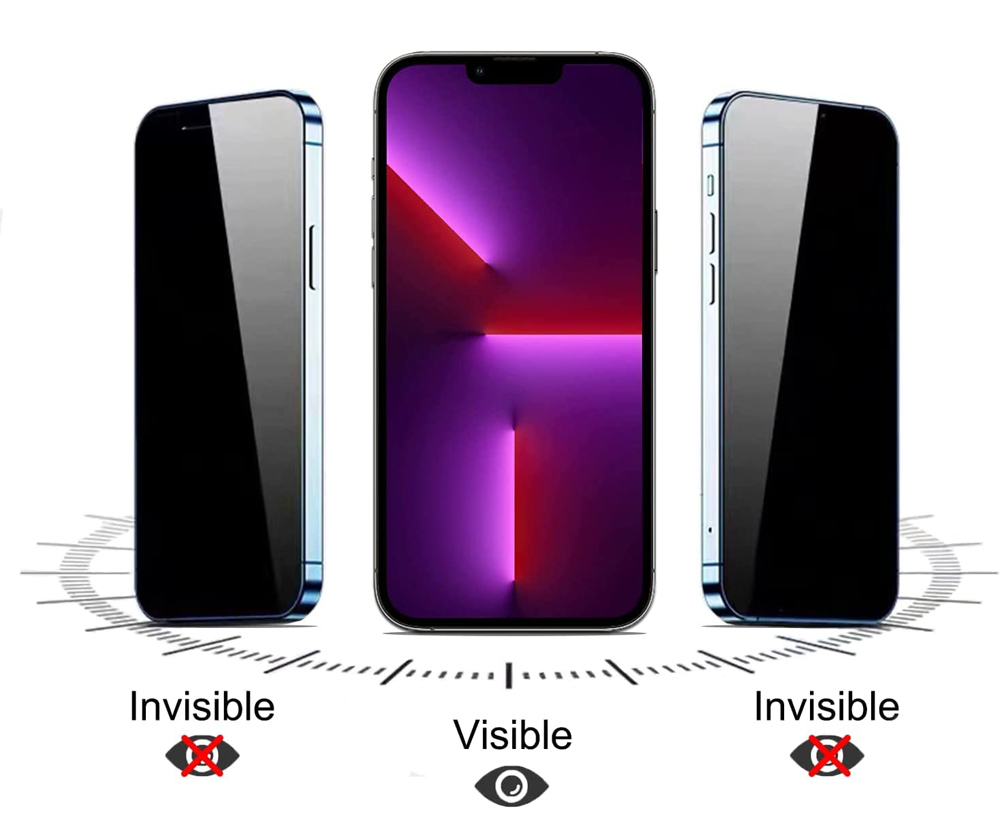 POWERTECH tempered glass Emery Private 5D TGC-0775 για iPhone 14, full glue - Image 2