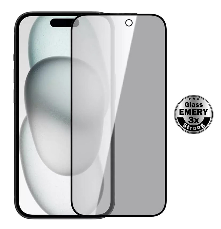 POWERTECH tempered glass Emery Private 5D TGC-0800 για iPhone 17 Pro Max, full glue
