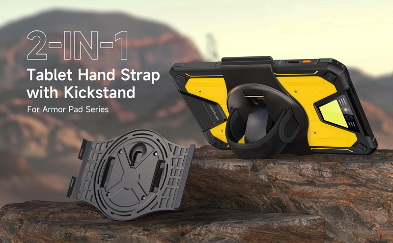 ULEFONE βάση THS02 για tablet Armor Pad 2, με ιμάντα, μαύρη - Image 2