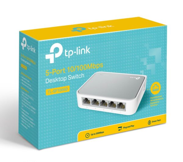 TP-LINK Desktop Switch TL-SF1005D, 5-port 10/100M, Ver. 17.0 - Image 3