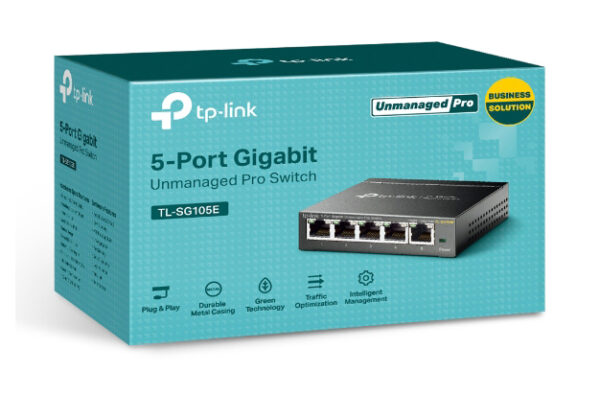 TP-LINK  Easy Smart Switch TL-SG105E,  5-Port Gigabit, Ver. 5.0 - Image 3