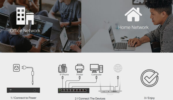 TP-LINK  Easy Smart Switch TL-SG105E,  5-Port Gigabit, Ver. 5.0 - Image 5