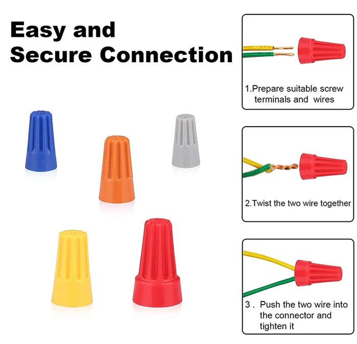 Σύνδεσμος καλωδίου twist-on P1 TOOL-0085, Φ8.6mmx15.2mm, κόκκινος, 25τμχ - Image 2