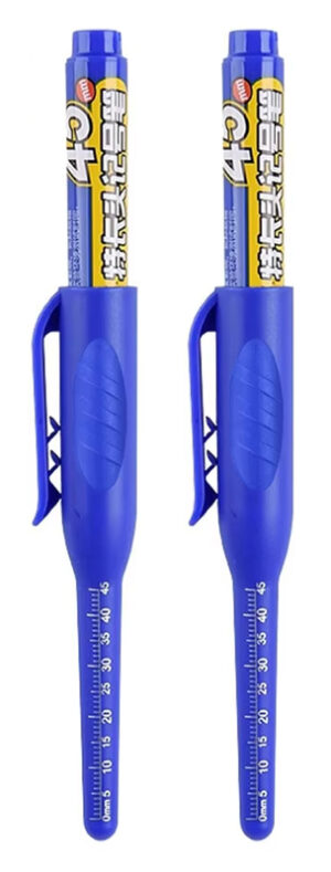 Ανεξίτηλος μαρκαδόρος σημαδέματος TOOL-0099 με μακριά μύτη, 45mm, μπλε, 2τμχ