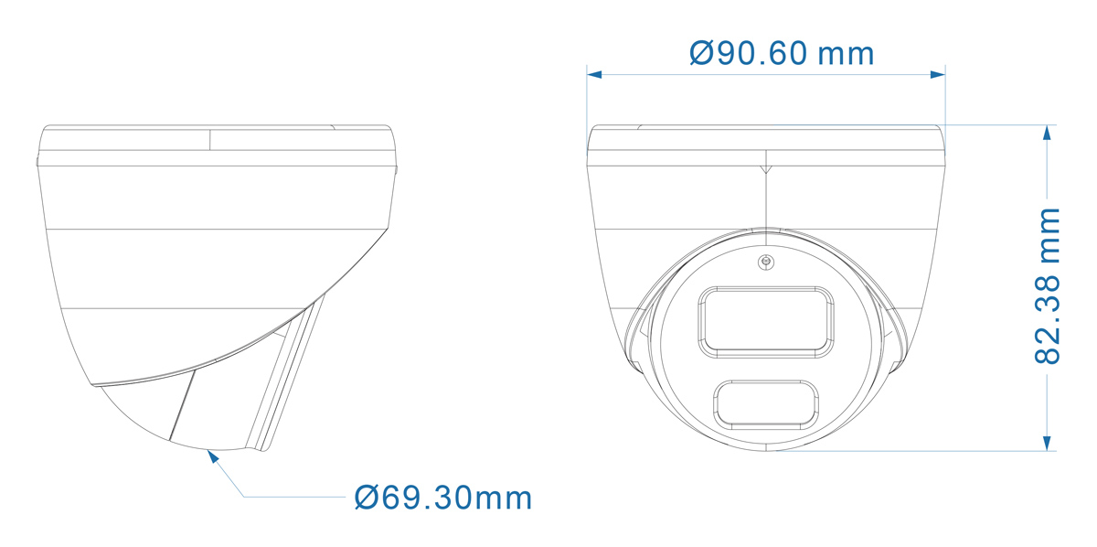 LONGSE υβριδική κάμερα TP1BTHC500FKERC, 2.8mm, 5MP, AOC, IR έως 30m - Image 3