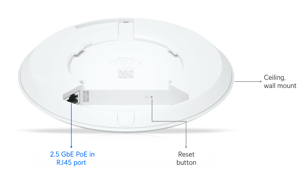 UBIQUITI Access Point UniFi U7 Lite, WiFi 7, Dual band, PoE - Image 5