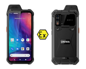 UNIWA smartphone W888, 6.3" HD+, 4/64GB, ηχείο 2W, Atex Zone 2, IP68, μαύρο