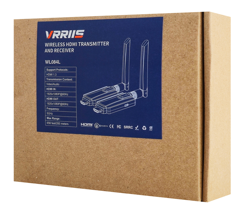 VRRIIS HDMI σύστημα ασύρματης μετάδοσης βίντεο WL084L, 1080p, 5GHz, έως 200m - Image 8