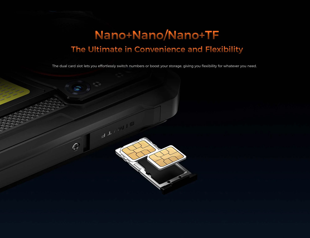 OUKITEL smartphone WP53 με ηχείο 3W, 6.52", 8/128GB, 11000mAh, IP68/IP69K/MIL-STD-810H, μαύρο - Image 5