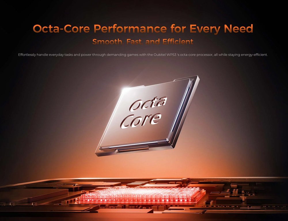 OUKITEL smartphone WP53 με ηχείο 3W, 6.52", 8/128GB, 11000mAh, IP68/IP69K/MIL-STD-810H, μαύρο - Image 15