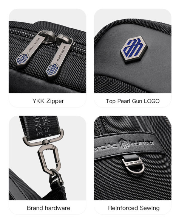 ARCTIC HUNTER τσάντα Crossbody XB00116 με θήκη για tablet, 7L, μαύρη - Image 7