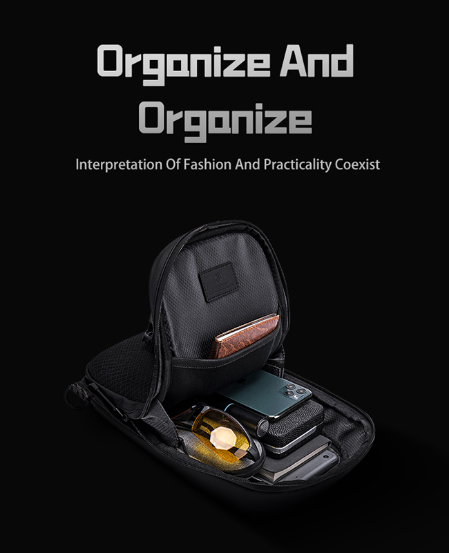 ARCTIC HUNTER τσάντα Crossbody XB00126, 5.4L, μαύρη - Image 2