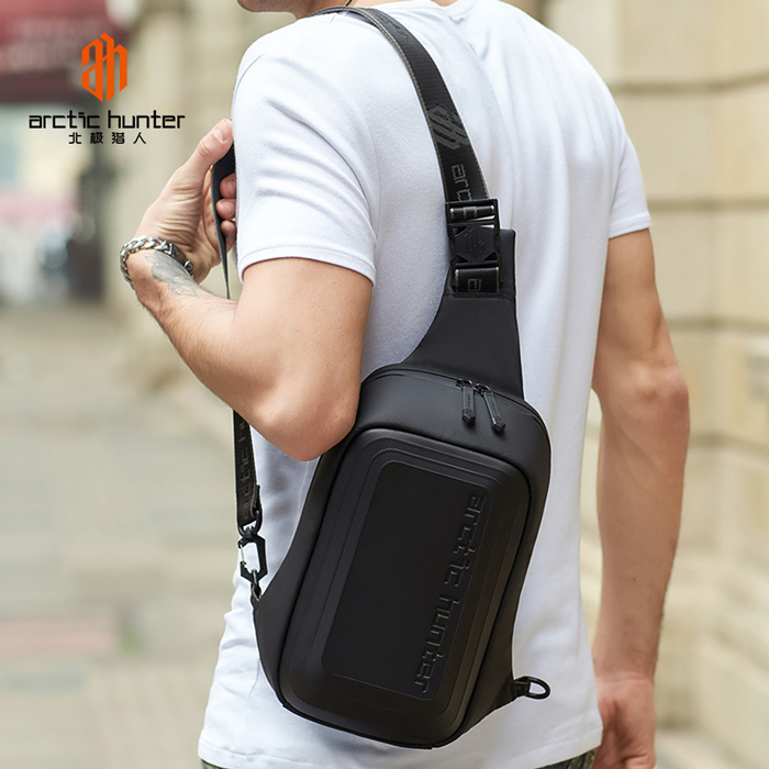 ARCTIC HUNTER τσάντα Crossbody XB00126, 5.4L, μαύρη - Image 4
