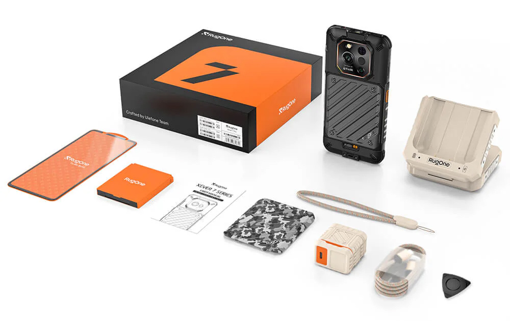 RUGONE smartphone Xever 7 Pro με θερμική εικόνα, 6.67", 12/512GB, 5G, 5550mAh, IP68/IP69K/MIL-STD-810H, μαύρο - Image 18