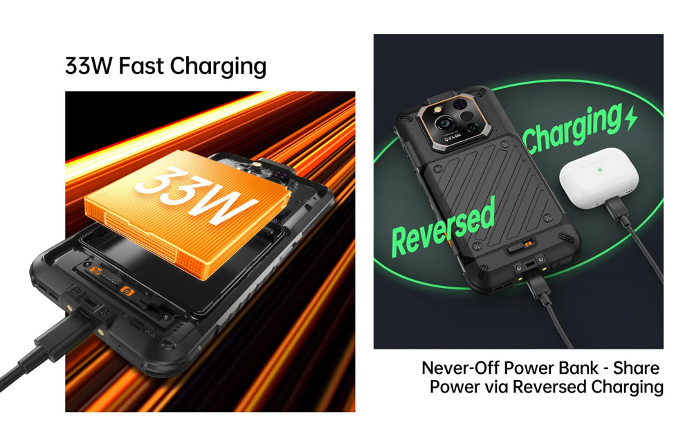 RUGONE smartphone Xever 7 Pro με θερμική εικόνα, 6.67", 12/512GB, 5G, 5550mAh, IP68/IP69K/MIL-STD-810H, μαύρο - Image 25