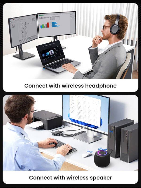 USAMS USB αντάπτορας Bluetooth 5.1 ZB321, μαύρος - Image 4
