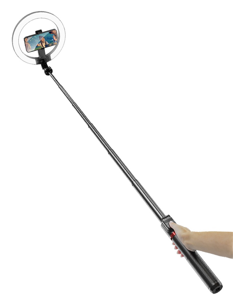 USAMS φωτιστικό δαχτυλίδι LED ZB323 με τρίποδο & βάση smartphone, μαύρο - Image 7