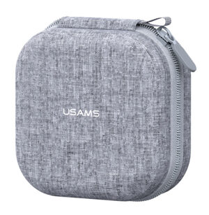 USAMS θήκη οργάνωσης ακουστικών Bluetooth ZB351, 9.5x9.5x5cm, γκρι