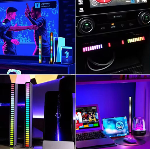 LED φωτορυθμικό φωτιστικό ZS52, RGB, 5W, μαύρο - Image 2